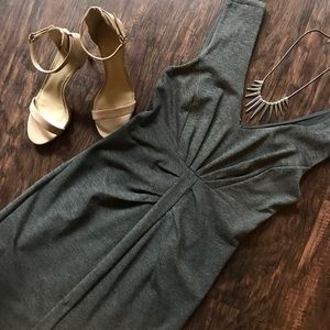 2 for $15! Last call! Express gray dress& necklace